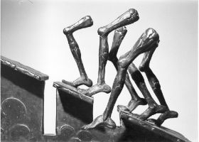Schritte im Leben 1988, Bronze, 29 cm